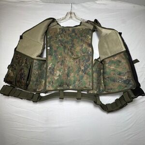 UTG 547 Law Enforcement Tactical Cross Draw Vest - Woodland Digital Camo MARPAT